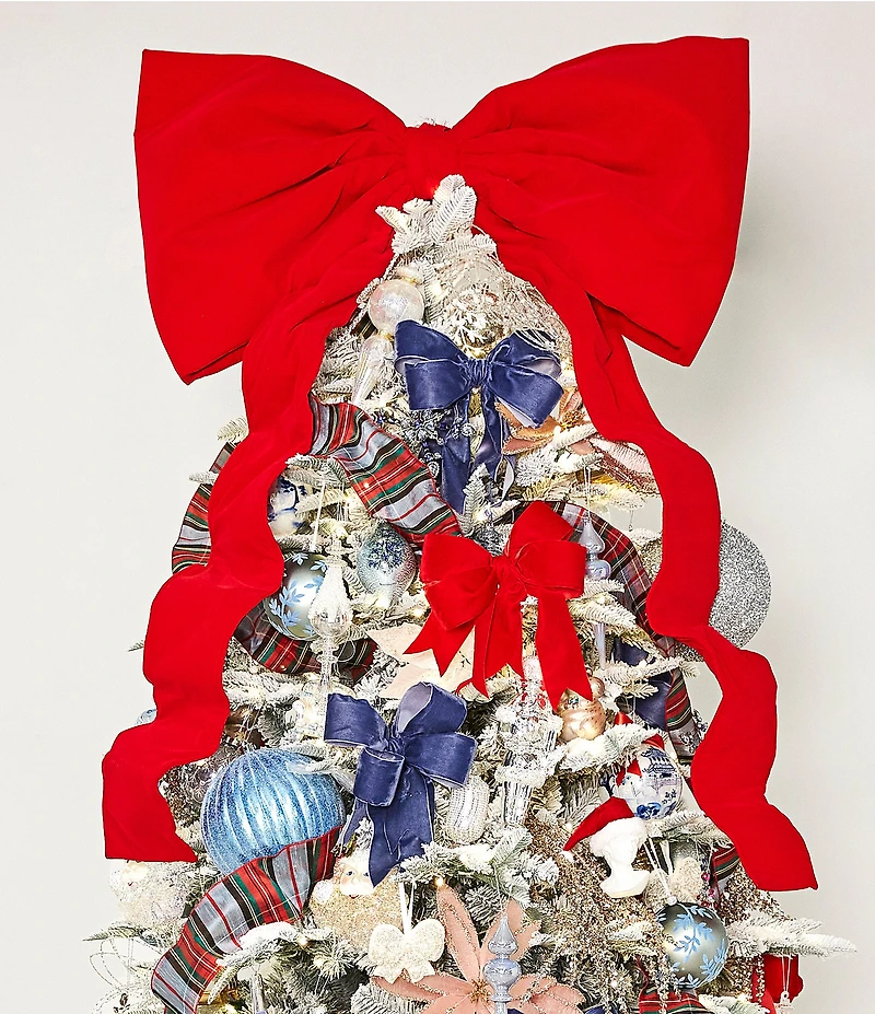 Southern Living Merry and Bright Collection Oversized Bow Tree Topper