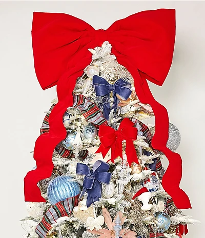 Southern Living Merry and Bright Collection Oversized Bow Tree Topper