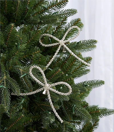 Southern Living Merry and Bright Collection Rhinestone Bow Clip, Set of 2