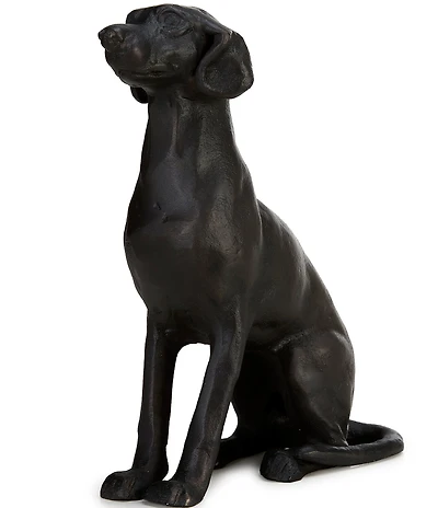 Southern Living Metal Sitting Hunting Dog Figurine