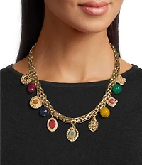 Southern Living Mixed Charm Collar Necklace