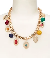 Southern Living Mixed Charm Collar Necklace
