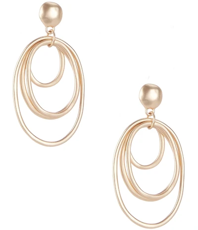 Southern Living Multi Graduating Textured Orbital Drop Earrings
