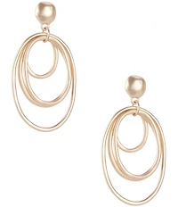 Southern Living Multi Graduating Textured Orbital Drop Earrings