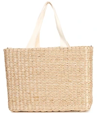 Southern Living Natural Straw Picnic Tote Bag