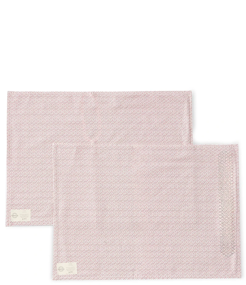Southern Living Norah Block Reversible Placemats, Set of 2
