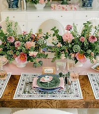 Southern Living Norah Block Reversible Placemats, Set of 2
