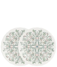 Southern Living Norah Collection Floral Accent Salad Plates, Set of 2