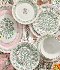 Southern Living Norah Collection Floral Accent Salad Plates, Set of 2
