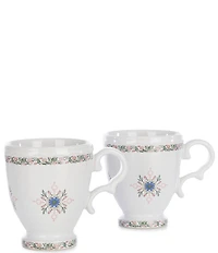 Southern Living Norah Collection Footed Mugs, Set of 2