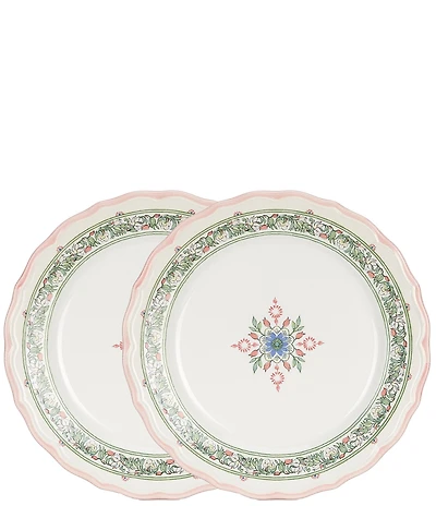 Southern Living Norah Collection White Accent Plates, Set of 2