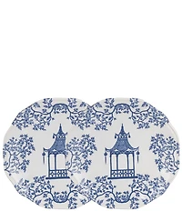 Southern Living Pagoda Bread Plates, Set of 2