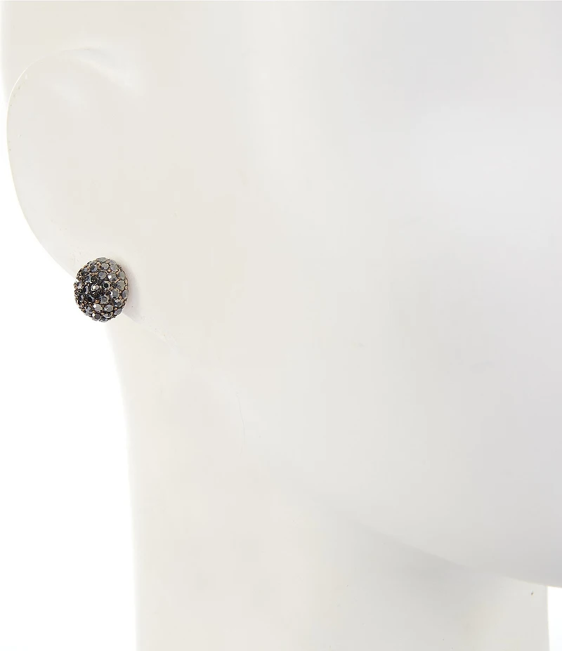 Southern Living Pearl and Hematite Ball Stud Earring Set