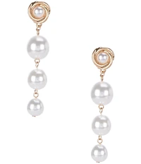Southern Living Pearl Linear Earrings