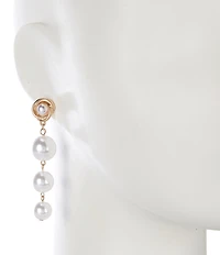 Southern Living Pearl Linear Earrings