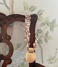 Southern Living Pearl Torsade Pendant Statement Necklace