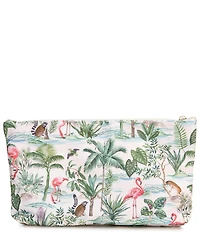 Southern Living Pink Tropical Paradise Embroidered Tile Bag