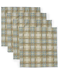 Southern Living Plaid Napkins, Set of 4