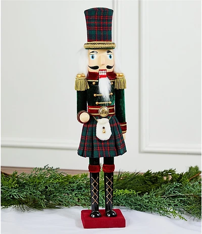Southern Living Plaid Tidings Collection Classic Nutcracker Figurine
