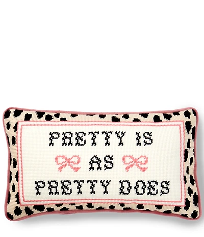 Southern Living Pretty Is As Pretty Does Needlepoint Mini Pillow