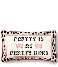 Southern Living Pretty Is As Pretty Does Needlepoint Mini Pillow