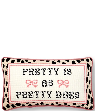 Southern Living Pretty Is As Pretty Does Needlepoint Mini Pillow