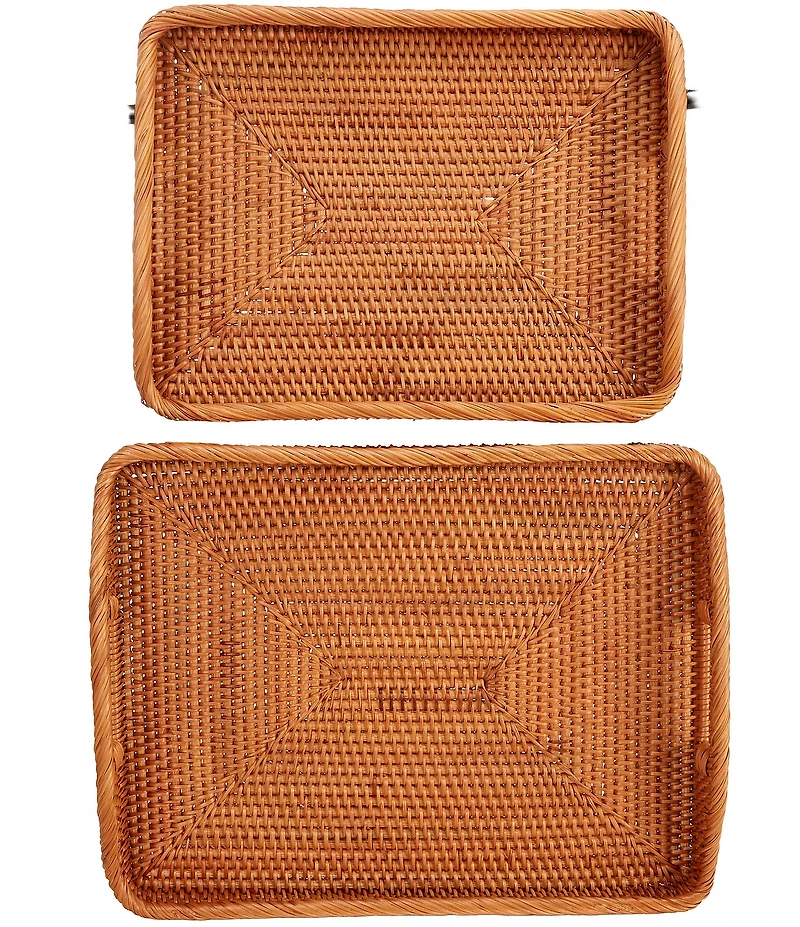 Southern Living Rattan Decorative Tray