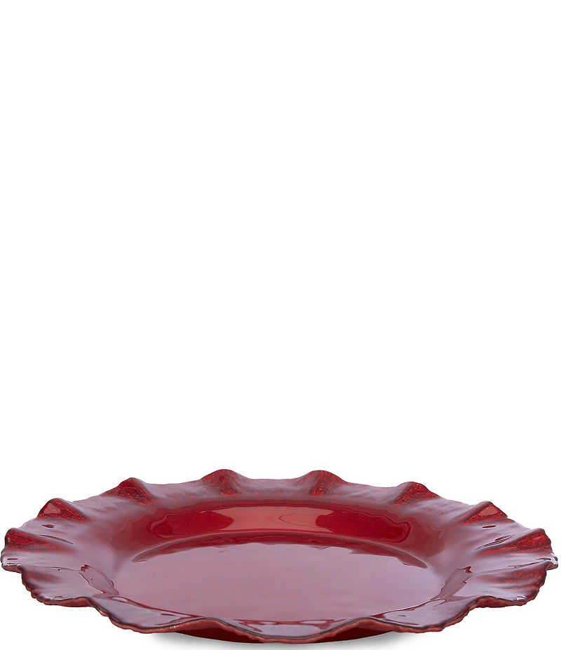Southern Living Ruffle Charger Plate, 13#double;