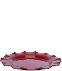 Southern Living Ruffle Charger Plate, 13#double;