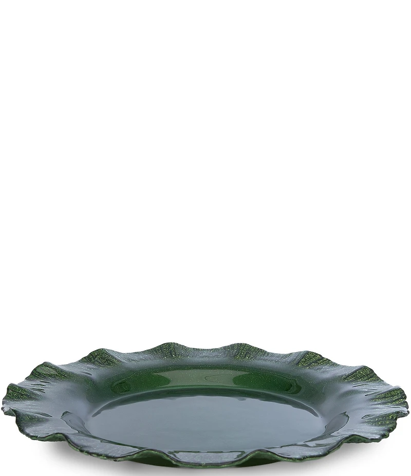 Southern Living Ruffle Charger Plate, 13#double;