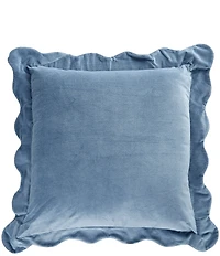 Southern Living Scalloped Edge Decorative Square Pillow