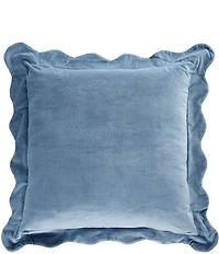 Southern Living Scalloped Edge Decorative Square Pillow