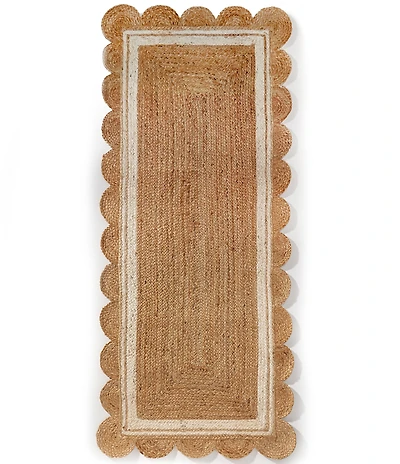 Southern Living Scalloped Edge Natural Jute Rug