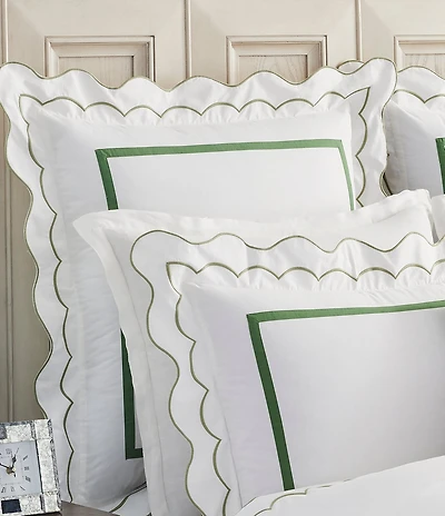 Southern Living Scalloped Trim Euro Sham