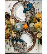 Southern Living Scenic Wetland Plaid Napkins, Set of 4