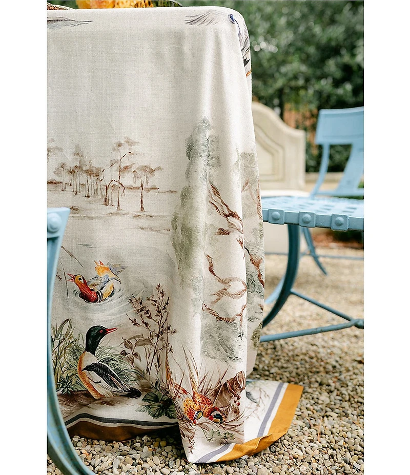 Southern Living Scenic Wetland Print Tablecloth