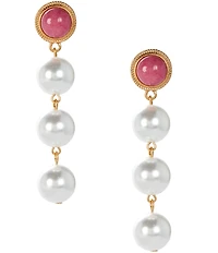 Southern Living Semi Precious and Pearl Drop Earrings