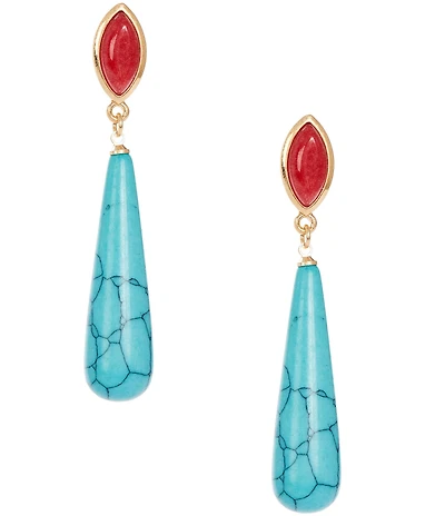 Southern Living Semi-Precious Drop Statement Earrings