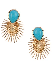 Southern Living Semi Precious Stone Burst Drop Earrings