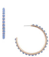 Southern Living Semi Precious Stone Hoop Earrings