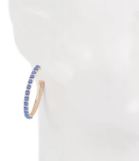 Southern Living Semi Precious Stone Hoop Earrings