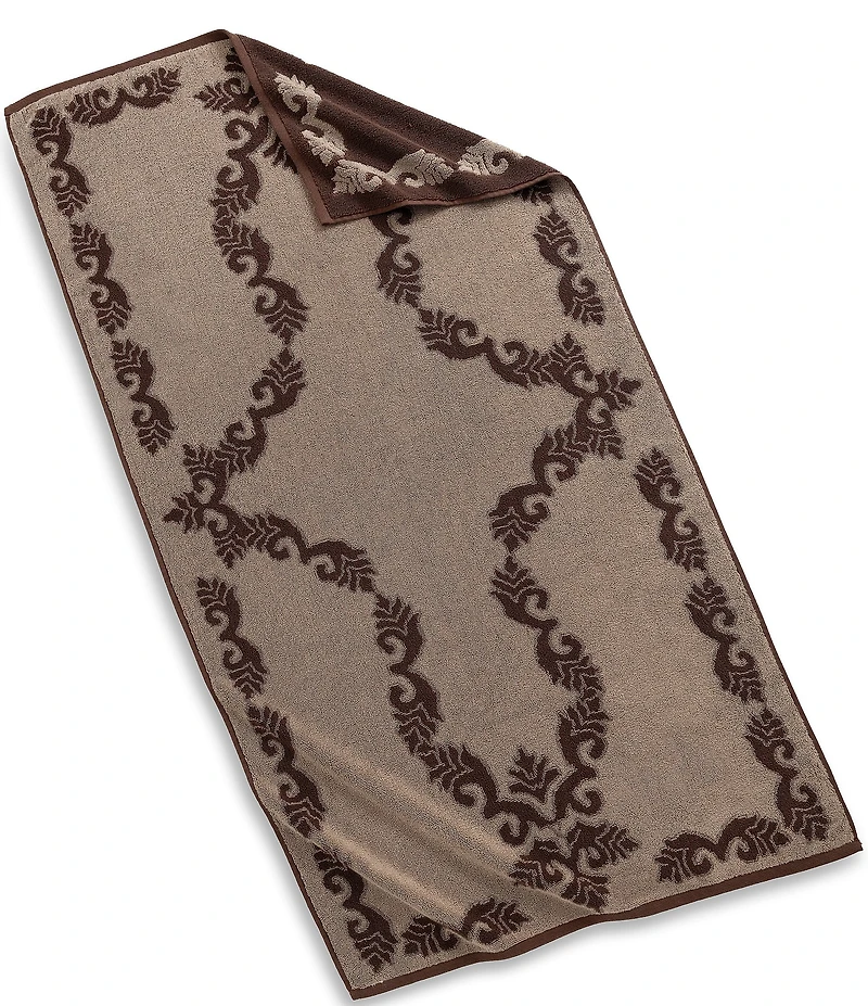 Southern Living Serena Collection Cotton Jacquard Scroll Bath Towels