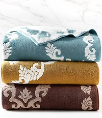 Southern Living Serena Collection Cotton Jacquard Scroll Bath Towels