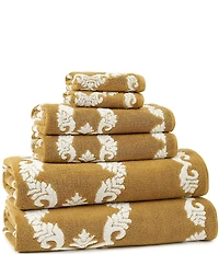 Southern Living Serena Collection Cotton Jacquard Scroll Bath Towels