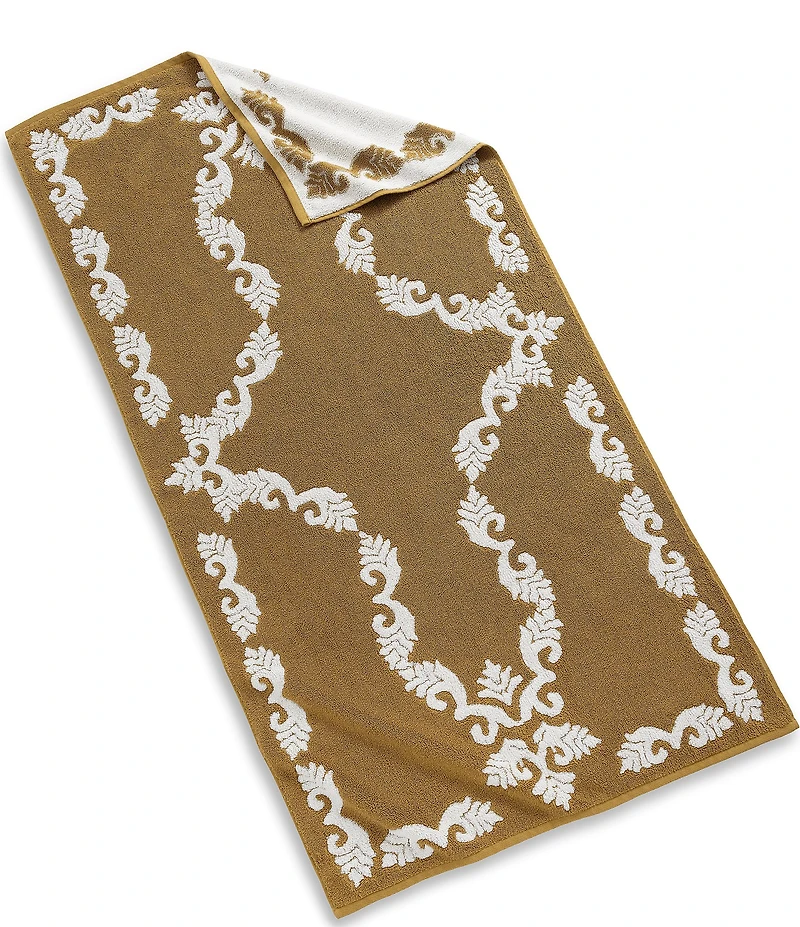 Southern Living Serena Collection Cotton Jacquard Scroll Bath Towels