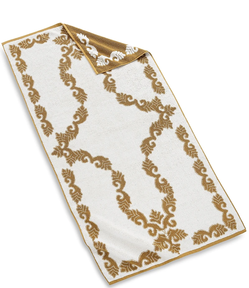 Southern Living Serena Collection Cotton Jacquard Scroll Bath Towels