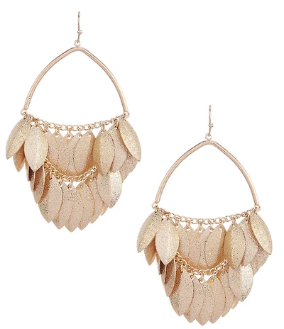 Southern Living Shakey Leaf Drop Earrings