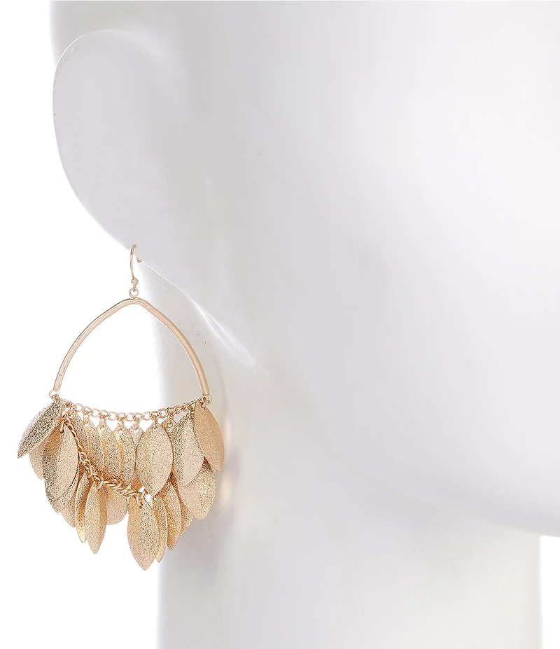 Southern Living Shakey Leaf Drop Earrings