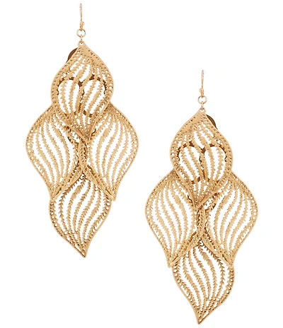 Southern Living Shaky Leaf Chandelier Earrings