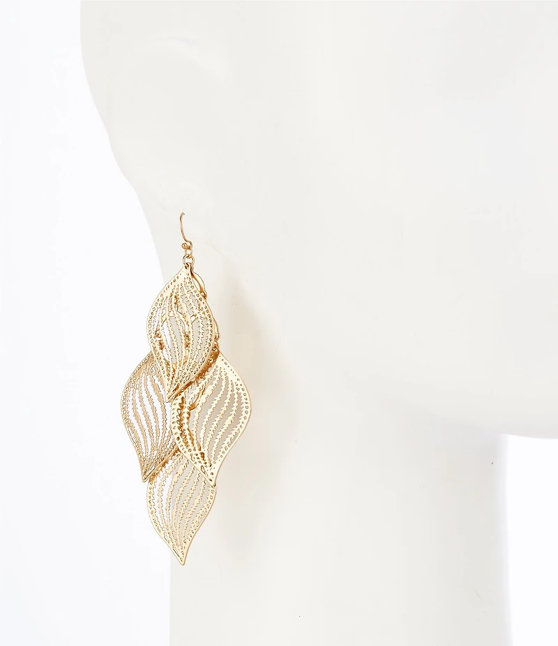 Southern Living Shaky Leaf Chandelier Earrings